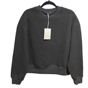 Everlane Black The Renew Oversized Teddy Heavy Weight Pullover S